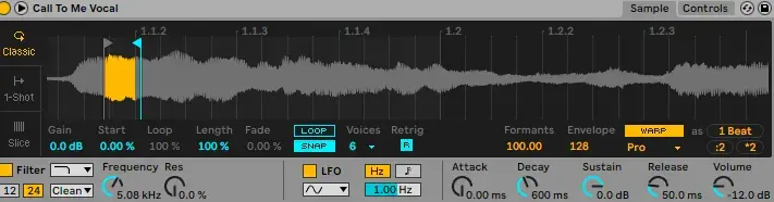 Music production software showing waveforms, effects plugins, and virtual instruments